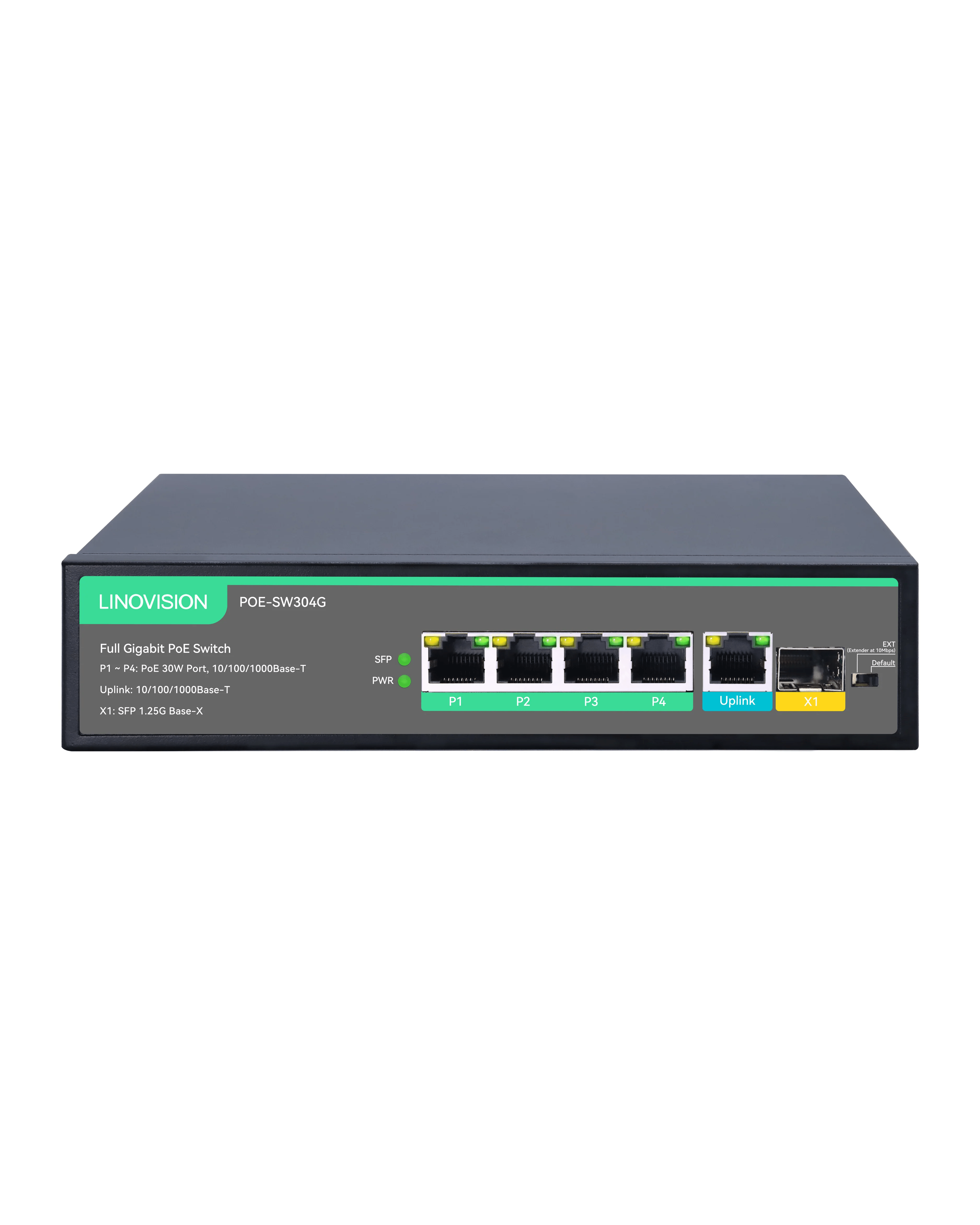 Linovision 4 Ports Full Gigabit POE Switch