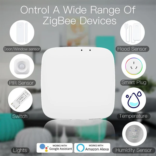 Tuya ZigBee Smart Wireless Gateway Hub Smart Home Automation for All Tuya ZigBee3.0 Smart Products